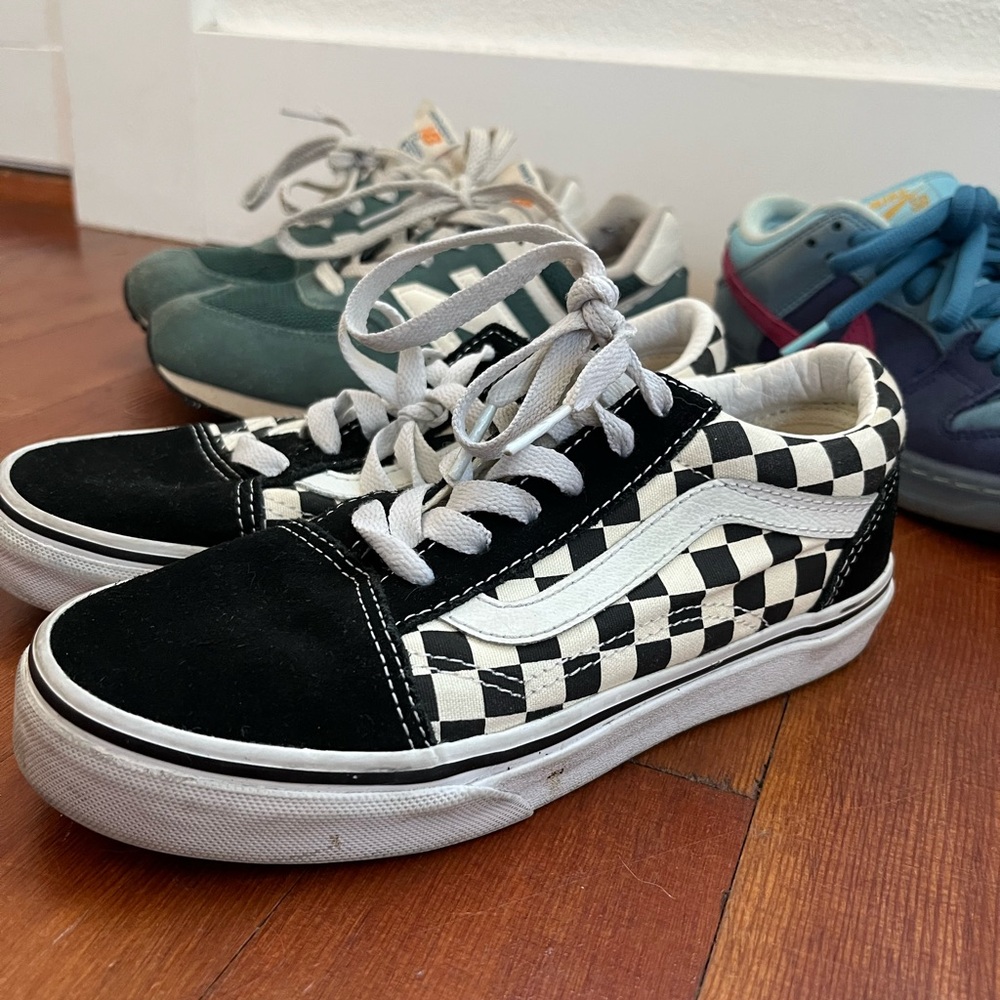 Vans Classic Black and White Checkered Shoes